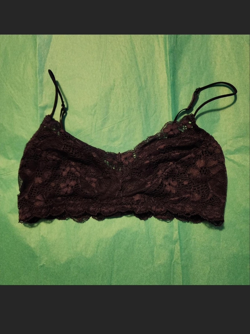 Honeydew Lace Bralette - Navy